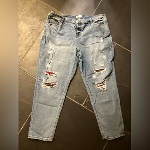 Lane Bryant Women’s Size 18 Stylish Blue Distressed Women's Jeans